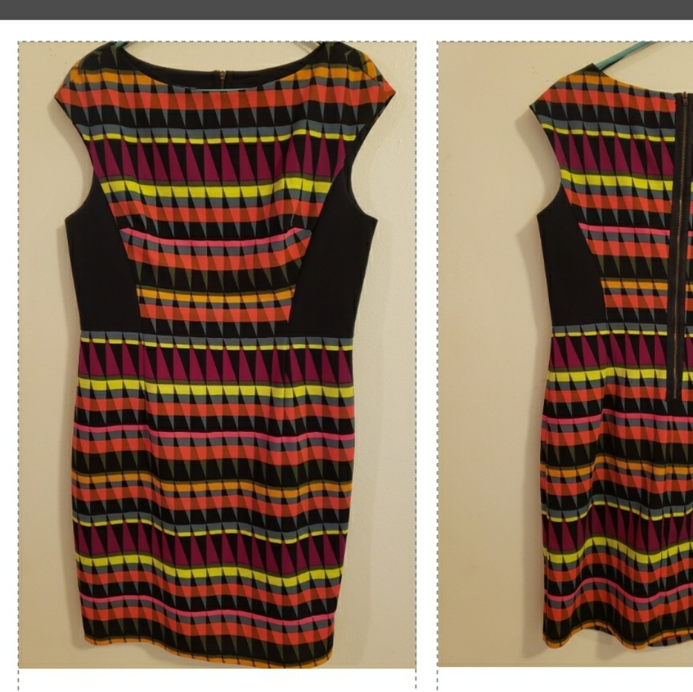 Colorful Fitted Dress